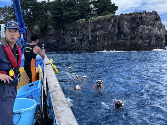 消防との水難合同訓練がありました！